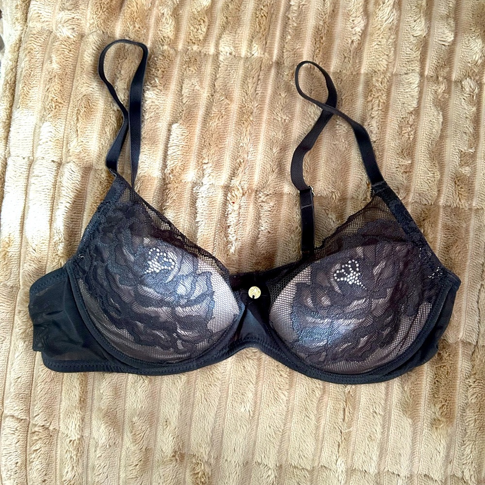 Natori 721150 Flora Contour Underwire Bra 32C Floral Lace VGU - Picture 8 of 13